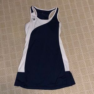 Navy and white tennis dress